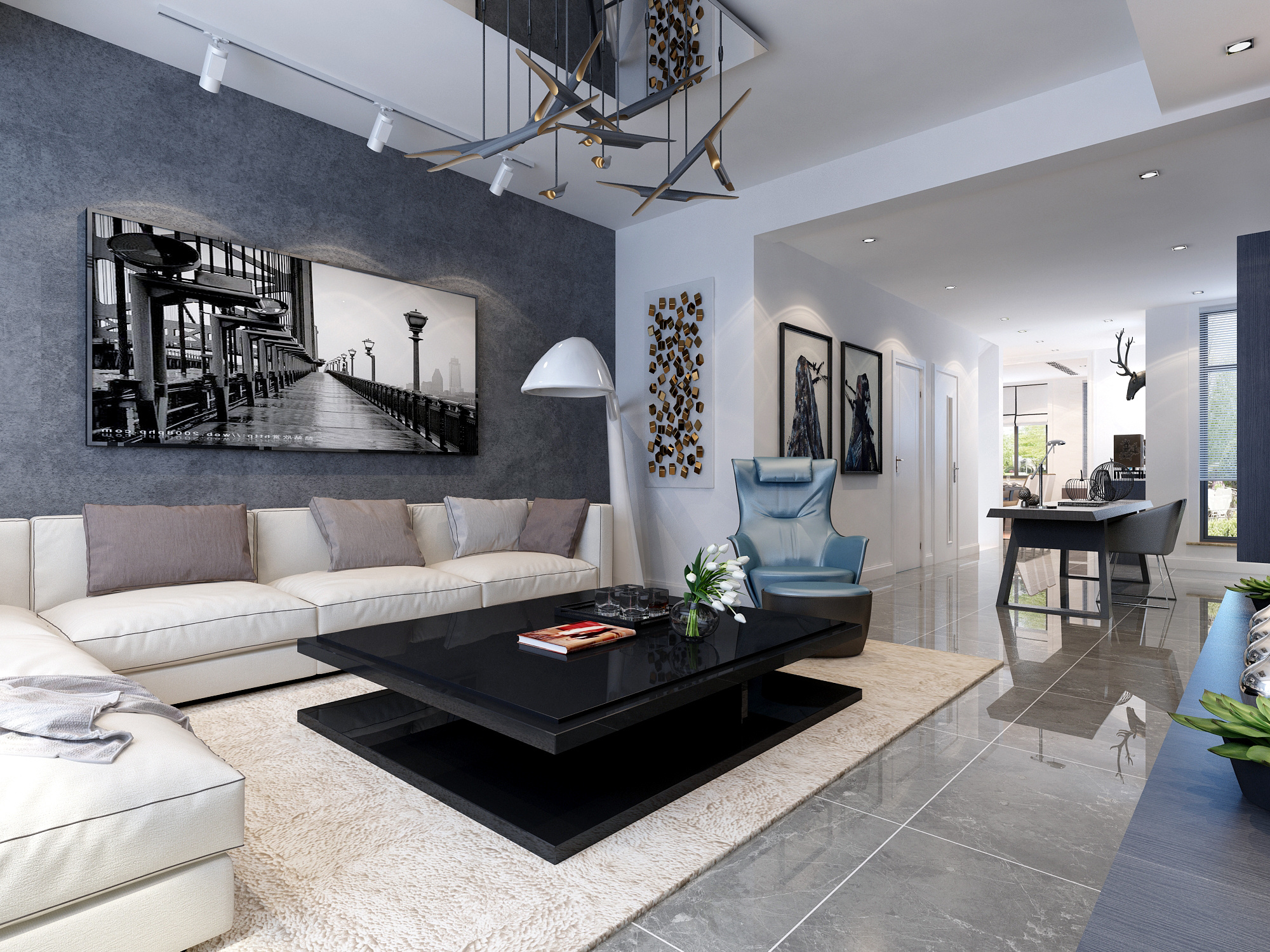 集成墙面装修出来的效果图